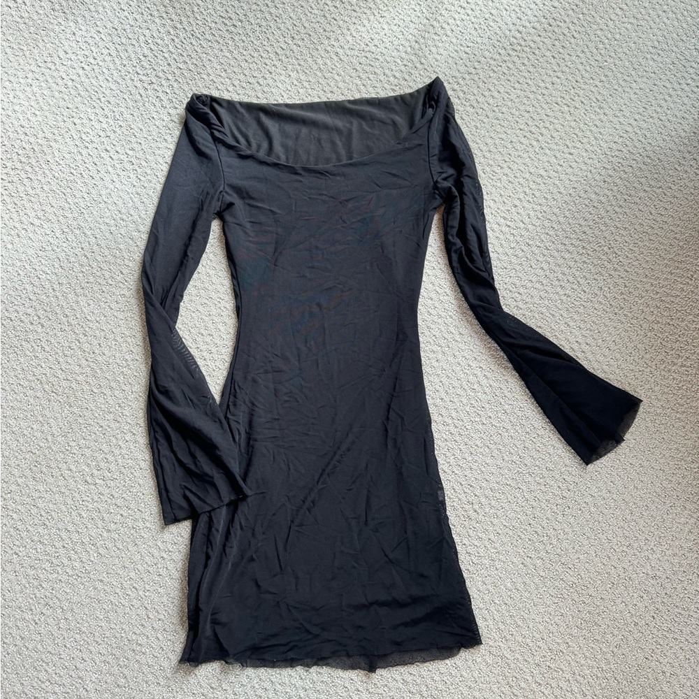 Mesh Black Dress